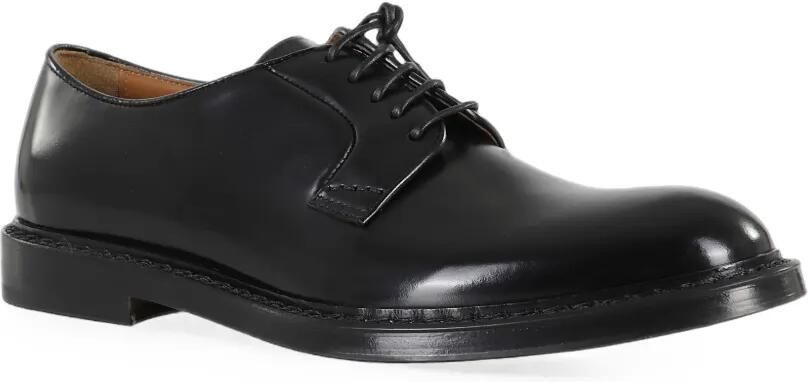 Doucal's Blake leren derby schoenen met amandelvormige neus Zwart - Foto 2