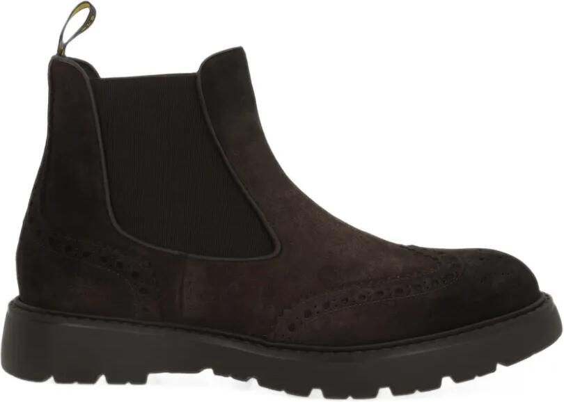 Doucal's Chelsea boots met broguedetails Bruin