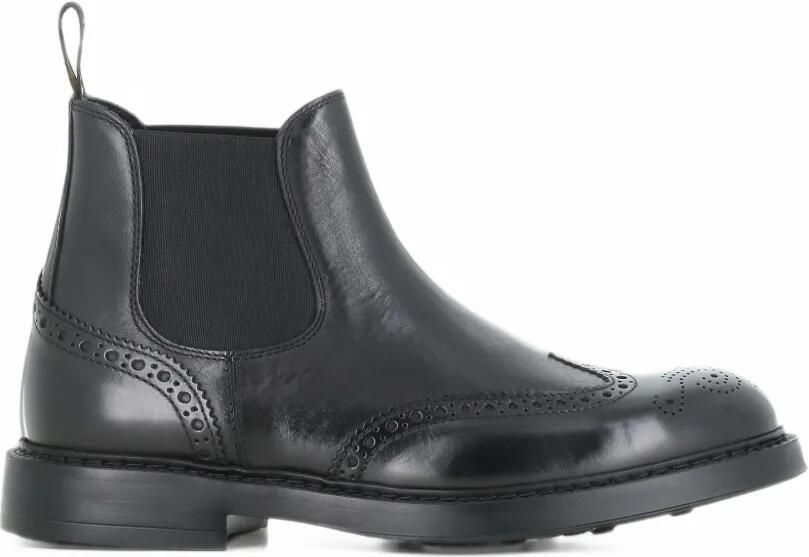 Doucal's brogue-detail Chelsea boots Zwart