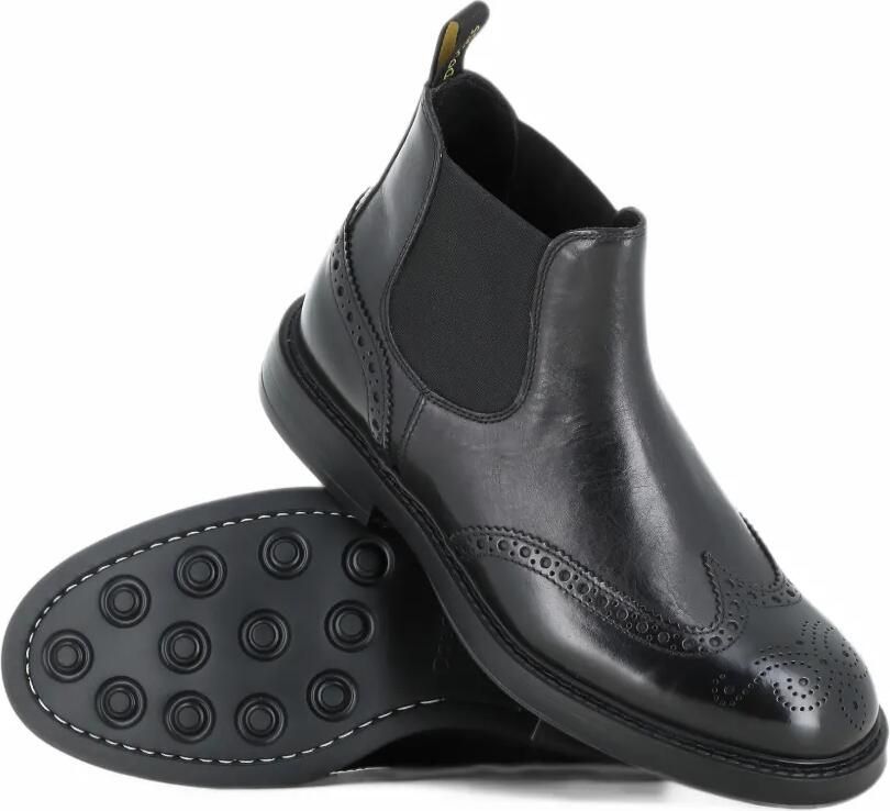 Doucal's brogue-detail Chelsea boots Zwart - Foto 2