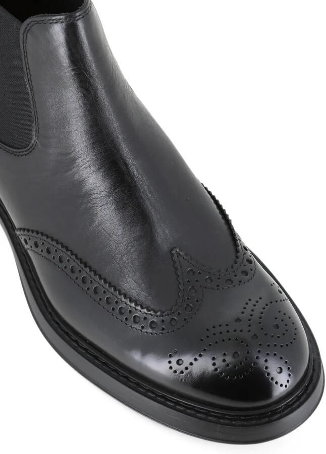 Doucal's brogue-detail Chelsea boots Zwart - Foto 3