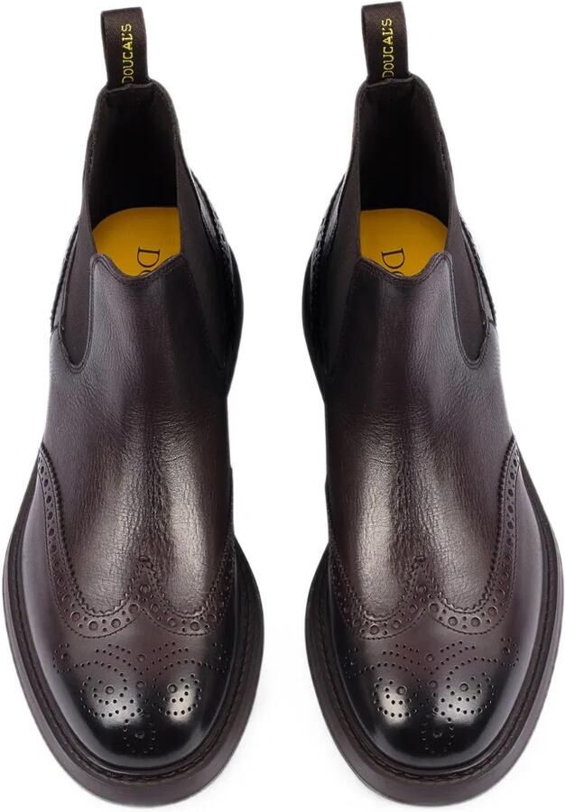 Doucal's Leren Chelsea-laarzen met broguedetails Rood - Foto 2