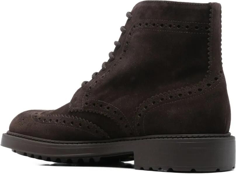 Doucal's Brogue enkellaarzen met veters Bruin - Foto 2