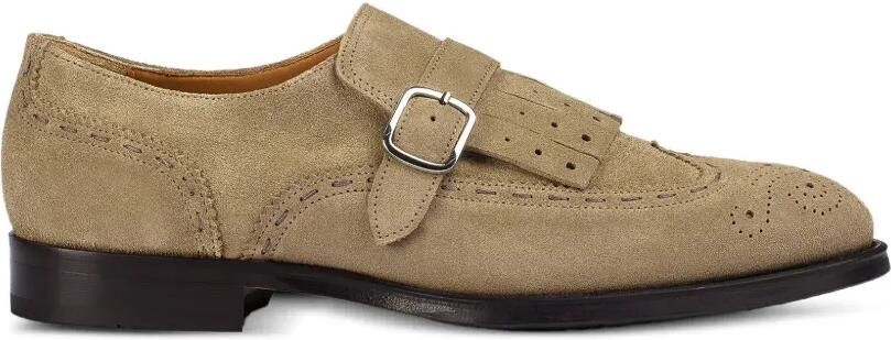Doucal's Brogue gespschoenen met franje Beige