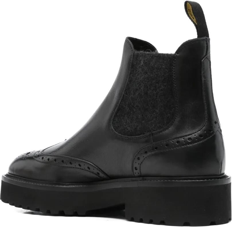 Doucal's Brogue laarzen met elastisch vlak Zwart - Foto 2
