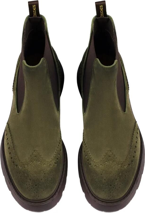 Doucal's brogue suede ankle boots Groen - Foto 2