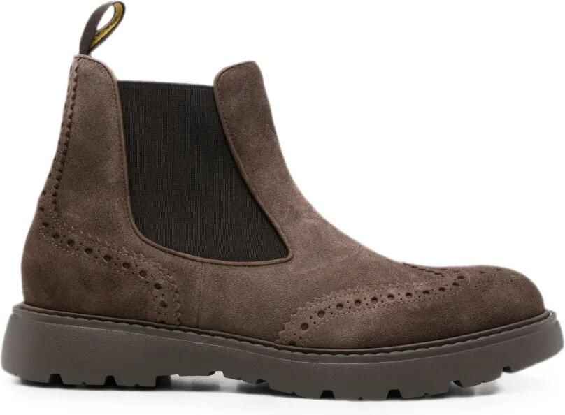 Doucal's Chelsea laarzen met brogue detail Bruin
