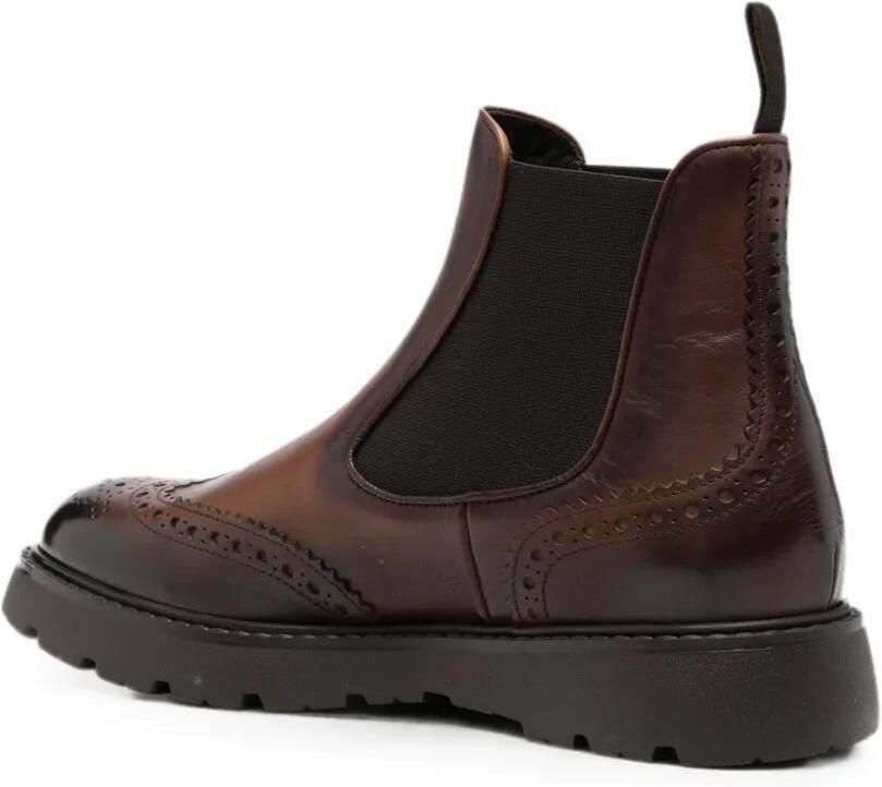 Doucal's Chelsea laarzen met brogue detail Bruin - Foto 2