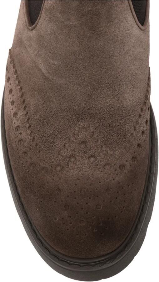 Doucal's Chelsea laarzen met brogue detail Bruin - Foto 3
