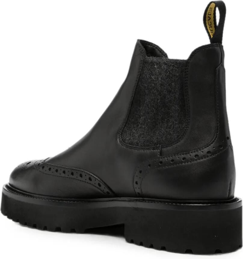 Doucal's Chelsea laarzen met brogue detail Zwart - Foto 2