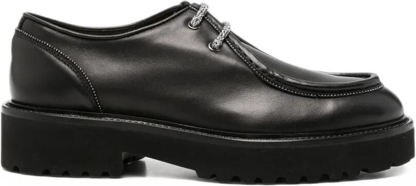 Doucal's Derby schoenen met chunky zool Zwart