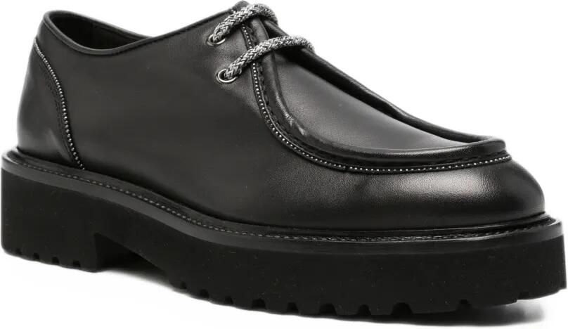 Doucal's Derby schoenen met chunky zool Zwart - Foto 2