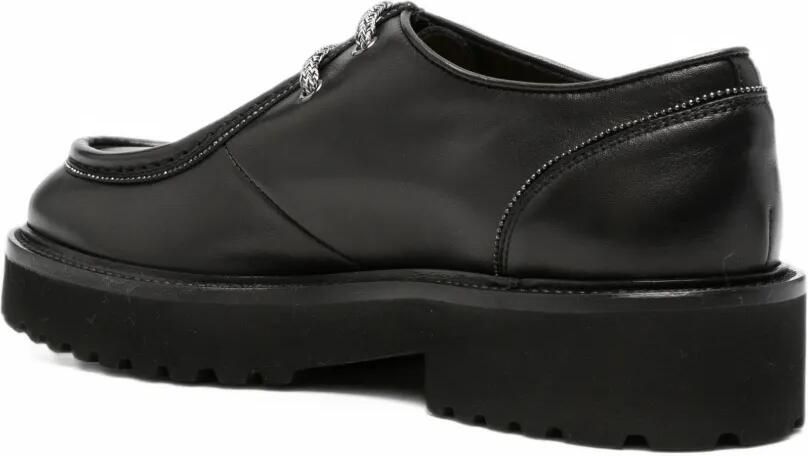 Doucal's Derby schoenen met chunky zool Zwart - Foto 4