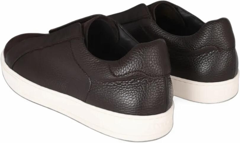 Doucal's Clay grained-leather sneakers Bruin - Foto 5
