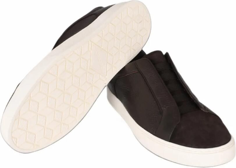Doucal's Clay grained-leather sneakers Bruin - Foto 4