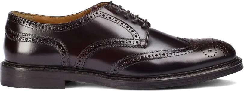 Doucal's Derby brogues met geperforeerd detail Bruin
