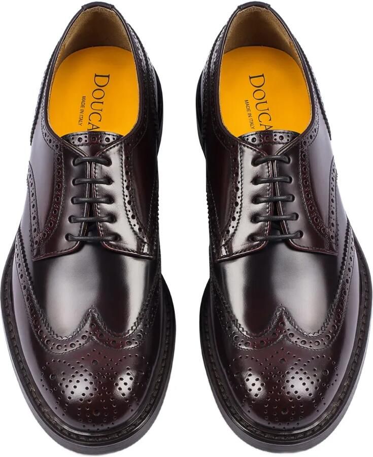 Doucal's Derby brogues met geperforeerd detail Bruin - Foto 2