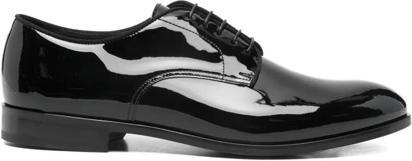 Doucal's Derby schoenen van lakleer Zwart