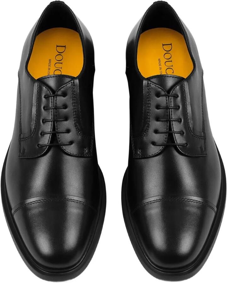 Doucal's Derby veterschoenen met bewerkte neus Zwart - Foto 2