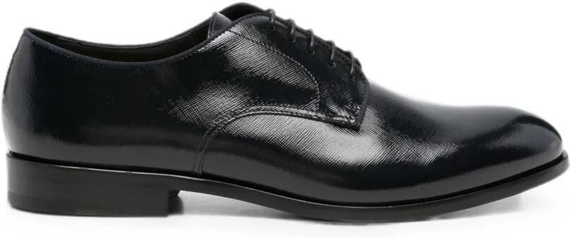 Doucal's Derby veterschoenen van lakleer Blauw