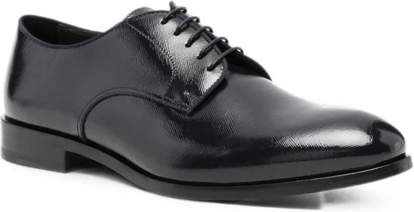 Doucal's Derby veterschoenen van lakleer Blauw - Foto 3