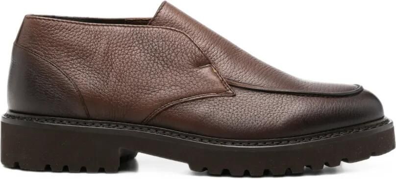 Doucal's Desert boots van bewerkt leer Bruin