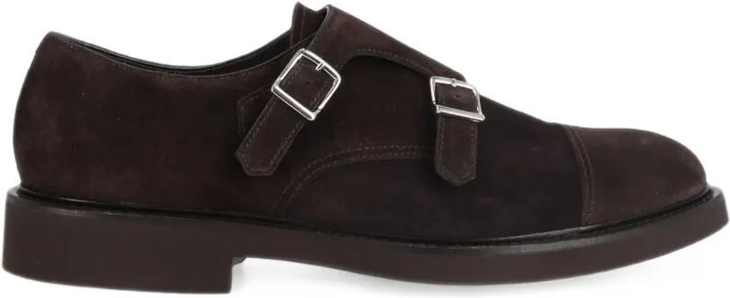 Doucal's Gespschoenen met dubbele gesp en kapneus Bruin