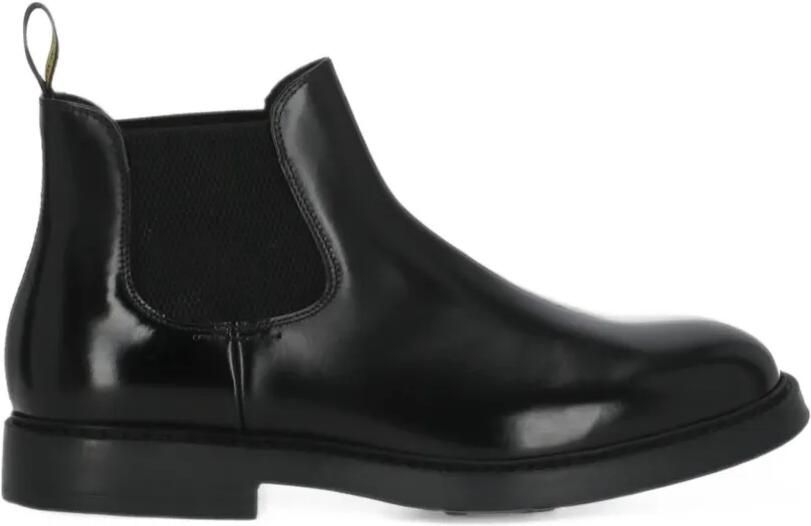 Doucal's elasticated-side ankle boots Zwart