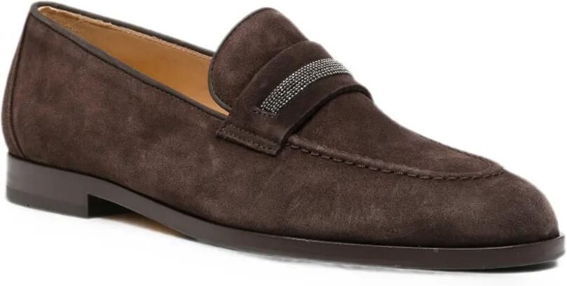 Doucal's Eleanor loafers verfraaid met kralen Bruin - Foto 3