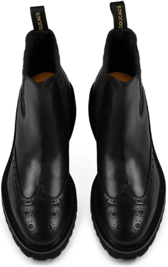 Doucal's Enkellaarzen met brogue detail Zwart - Foto 3
