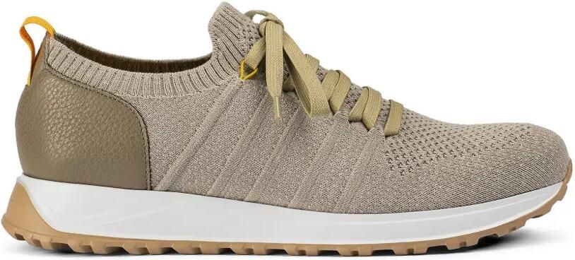 Doucal's Gebreide leren sneakers Beige