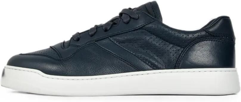 Doucal's Geperforeerde leren sneakers Blauw