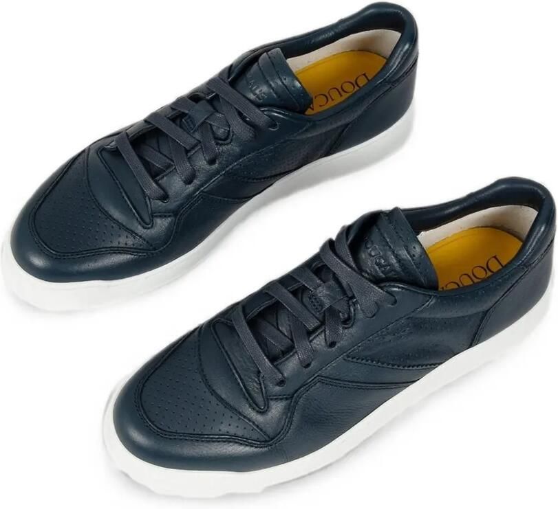 Doucal's Geperforeerde leren sneakers Blauw - Foto 2