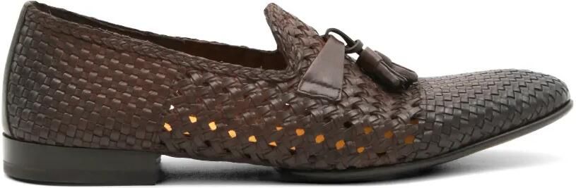 Doucal's Geweven loafers met kwastje Bruin
