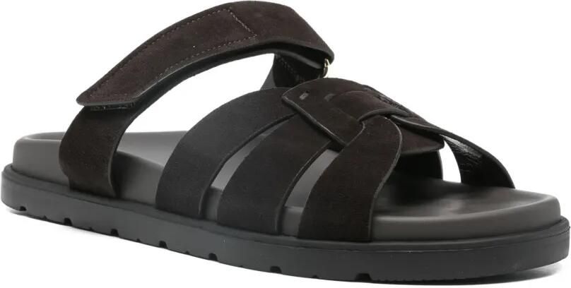 Doucal's Geweven suède sandalen Bruin