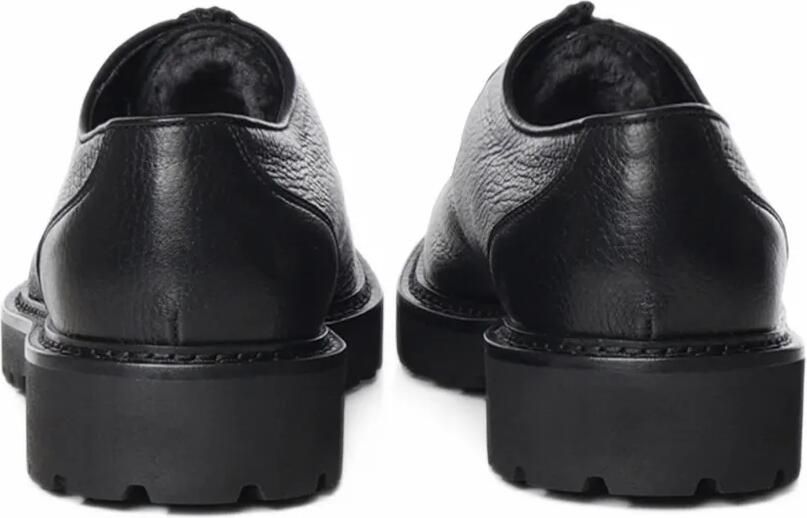 Doucal's grain-leather lace-up shoes Zwart - Foto 2