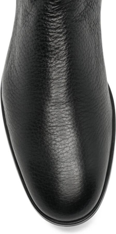 Doucal's grained leather Chelsea boots Zwart - Foto 3