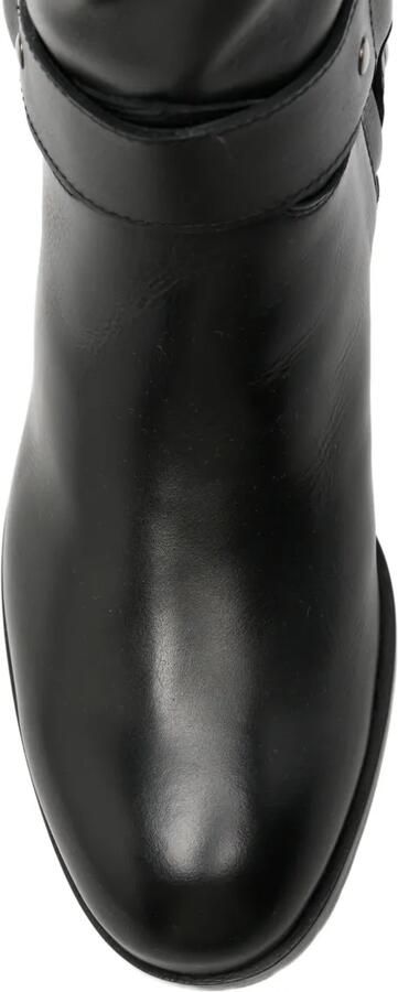 Doucal's harness-detail leather boots Zwart - Foto 4