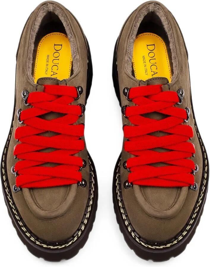 Doucal's Leren derby schoenen met haaksluiting Bruin - Foto 3