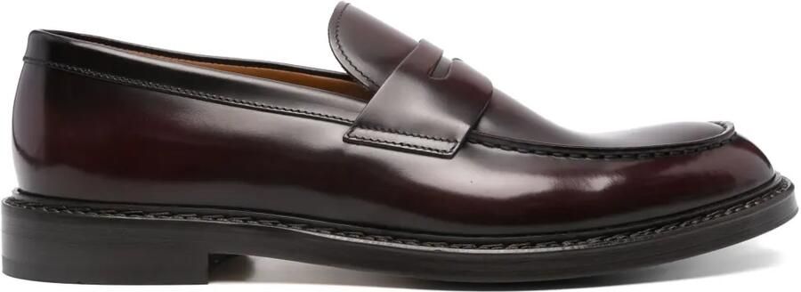 Doucal's Horse Penny loafers Rood