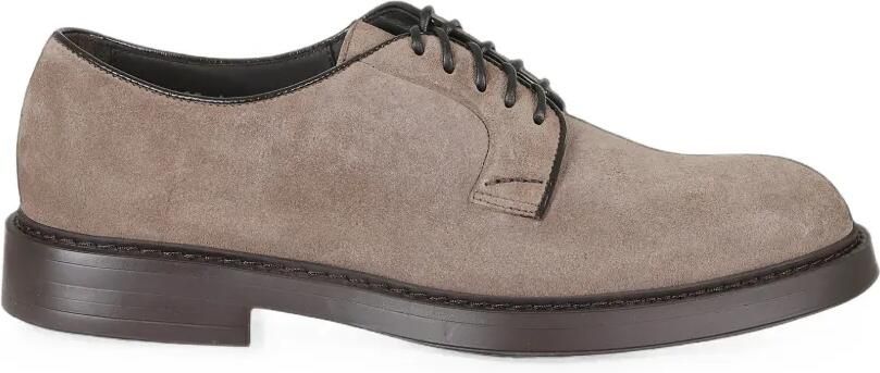 Doucal's Kalfssuède derby schoenen Grijs