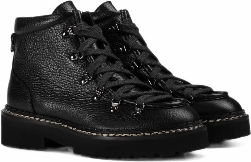 Doucal's lace-up deerskin ankle boots Zwart - Foto 3