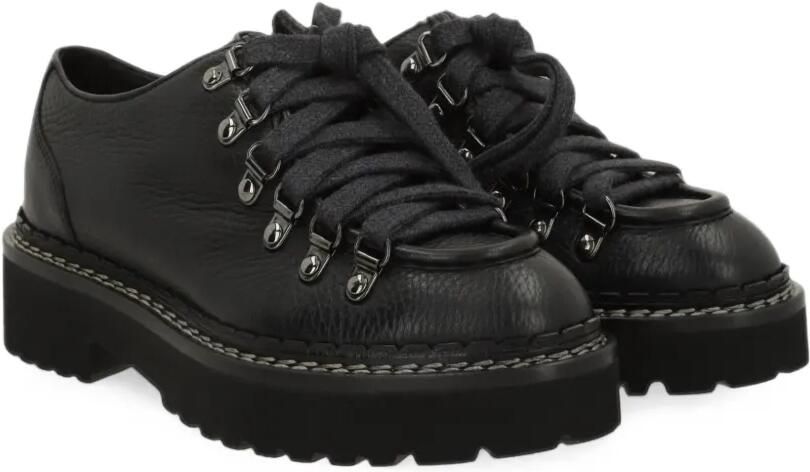 Doucal's Derby veterschoenen van leer met textuur Zwart - Foto 2