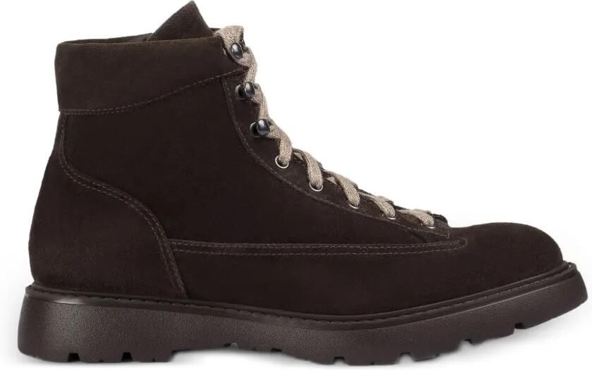Doucal's lace-up suede ankle boots Bruin