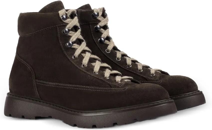 Doucal's lace-up suede ankle boots Bruin - Foto 3