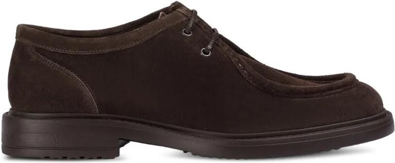 Doucal's Suède veterschoenen Bruin