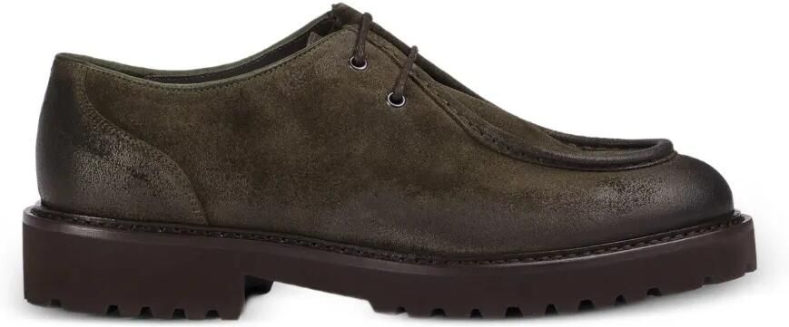Doucal's Suède veterschoenen Groen