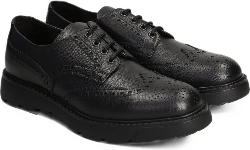 Doucal's leather brogues shoes Zwart - Foto 4
