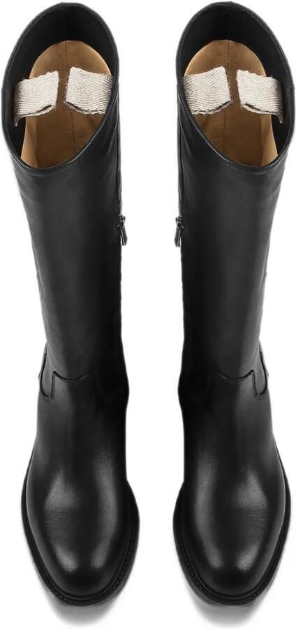 Doucal's leather knee-high boots Zwart - Foto 3