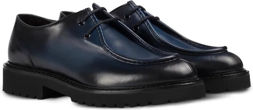 Doucal's Leren veterschoenen Blauw - Foto 3
